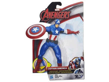 FIGURINE CAPTAIN AMERICA 16 CM - AVENGERS ATTAQUE DU BOUCLIER - HASBRO - B2589