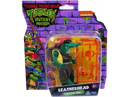 FIGURINE CROCODILE LEATHERHEAD 12 CM - LES TORTUES NINJA MUTANT MAYHEM - TMNT - TURTLES - GIOCHI PREZIOSI