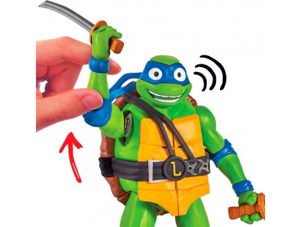 Figurine de Deluxe Léonardo 15 cm avec son - les tortues ninja mutant mayhem - tmnt - turtles - Giochi preziosi