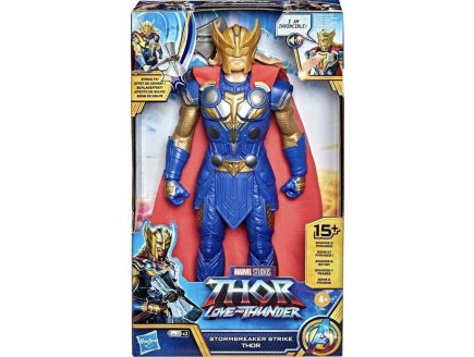 FIGURINE DELUXE ARTICULEE : THOR AVEC SONS 30 CM VERSION COMBAT - AVENGERS HEROS TITAN - MARVEL LOVE AND THUNDER - HASBRO - F3360