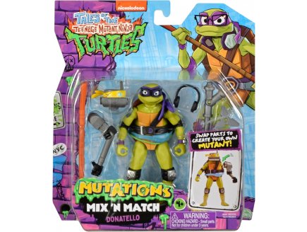 FIGURINE DONATELLO 12 CM - LES TORTUES NINJA TEENAGE MUTANT NINJA - MUTATIONS MIX'N MATCH - TMNT - TURTLES - GIOCHI PREZIOSI