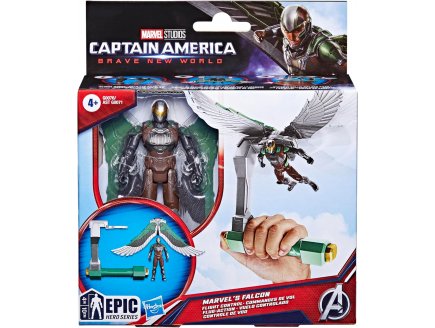 Figurine Falcon 10 cm : Commande de Vol - Personnage Avengers articulée - Brave New World - DC - Hasbro G0076