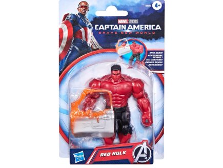 Figurine Hulk rouge 12 cm + Accessoire - Avengers Héros Titan - Super Héros - Marvel - DC - Hasbro - G0072