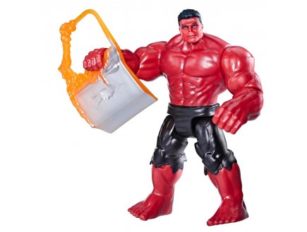 Figurine Hulk rouge 12 cm + Accessoire - Avengers Héros Titan - Super Héros - Marvel - DC - Hasbro - G0072