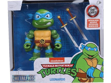 FIGURINE METAL LEONARDO 10 CM - LES TORTUES NINJA - TMNT - TURTLES - JADA 253283000