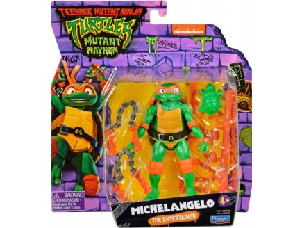 FIGURINE MICHELANGELO 12 CM - LES TORTUES NINJA MUTANT MAYHEM - TMNT - TURTLES - GIOCHI PREZIOSI