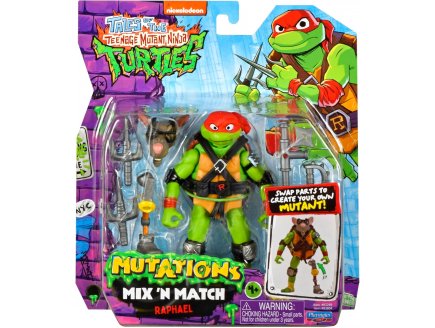 FIGURINE RAPHAEL 12 CM - LES TORTUES NINJA TEENAGE MUTANT NINJA - MUTATIONS MIX'N MATCH - TMNT - TURTLES - GIOCHI PREZIOS