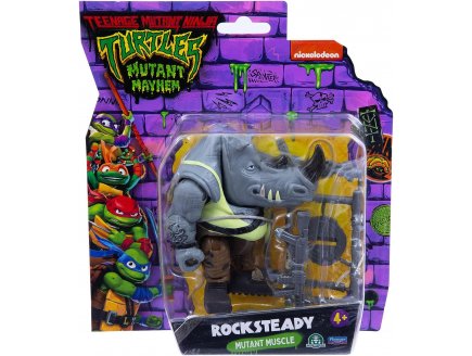 FIGURINE ROCKSTEADY 12 CM - LES TORTUES NINJA MUTANT MAYHEM - TMNT - TURTLES - GIOCHI PREZIOSI