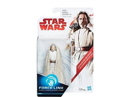 FIGURINE STAR WARS FORCE LINK 2.0 : LUKE SKYWALKER 9.5 CM - MAITRE JEDI - HASBRO - C1509