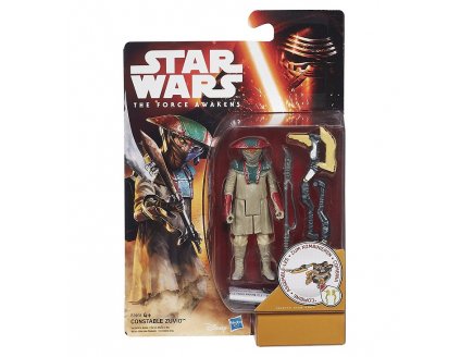 FIGURINE STAR WARS LE REVEIL DE LA FORCE : CONSTABLE ZUVIO 10 CM - EPISODE VII - HASBRO - B3968