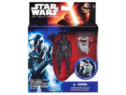 FIGURINE STAR WARS PILOTE ELITE DU TIE FIGHTER DU PREMIER ORDRE AVEC ARMURE 10 CM - EPISODE VII - HASBRO - B6590