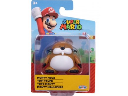 Figurine Super Mario : Topi la taupe 5 cm - Figurine Nintendo - Jakks