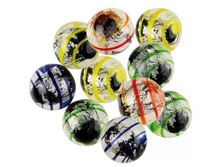 Filet de 10 calots 25 mm Oeil de Dragon - Série Collector - Kim Play - Jeu de recreation, adresse