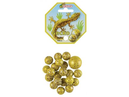 FILET DE 20 BILLES 16 MM + 1 CALOT 25 MM GECKO - KIM PLAY - JEU DE RECREATION, ADRESSE