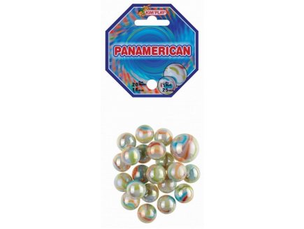 FILET DE 20 BILLES 16 MM + 1 CALOT 25 MM PANAMERICAN - KIM PLAY - JEU DE RECREATION, ADRESSE