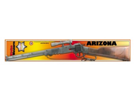 Fusil Western Arizona Transparent 8 coups, Plastique & Metal - Sohni Wicke - Arme factice Cowboy, Sheriff