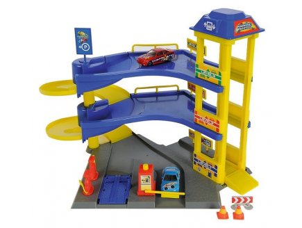 GARAGE PARKING STATION 3 ETAGES + 2 VOITURES - DICKIE TOYS - 203608351