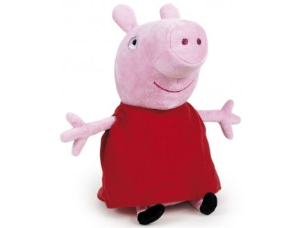 GEANTE PEPPA ROBE 76 CM - GRANDE PELUCHE LICENCE PEPPA LE COCHON