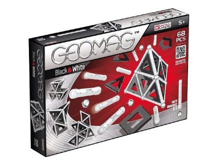 GEOMAG BLACK & WHITE - 68 PIECES - JEU DE CONSTRUCTION MAGNETIQUE - 012