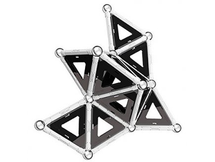 Geomag black & white - 68 pieces - jeu de construction magnetique - 012
