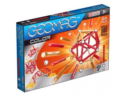 GEOMAG COLOR - 64 PIECES - JEU DE CONSTRUCTION MAGNETIQUE