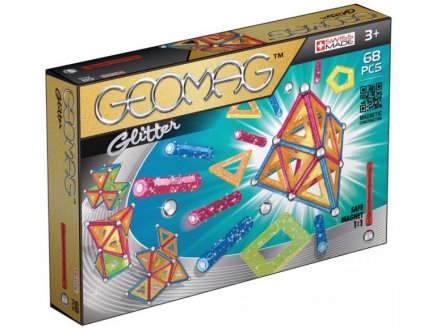 GEOMAG GLITTER - 68 PIECES - JEU DE CONSTRUCTION MAGNETIQUE - 533