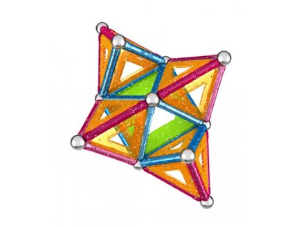 Geomag glitter - 68 pieces - jeu de construction magnetique - 533