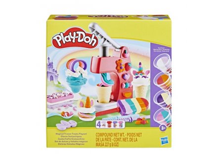 Glaces Fantastiques Play-Doh - Pate à Modeler, Accessoires - Hasbro - F3614 - Glacier, Crèmes glacées, Machine à Glaces