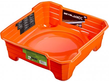 Grand Beystadium Orange : Arène de combat pour toupie Beyblade X : 39 X 39 cm - Accessoire toupie - Stadium