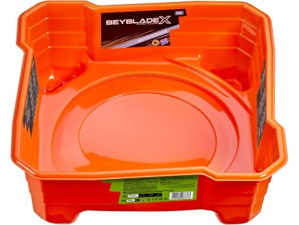 Grand Beystadium Orange : Arène de combat pour toupie Beyblade X : 39 X 39 cm - Accessoire toupie - Stadium