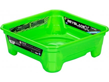 Grand Beystadium vert : Aarène de combat pour toupie Beyblade X : 39 X 39 cm - Accessoire toupie - Stadium