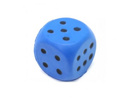 GRAND DE EN MOUSSE 7,5 CM BLEU - ACCESSOIRE JEUX DE SOCIETE - JEU GEANT, XL