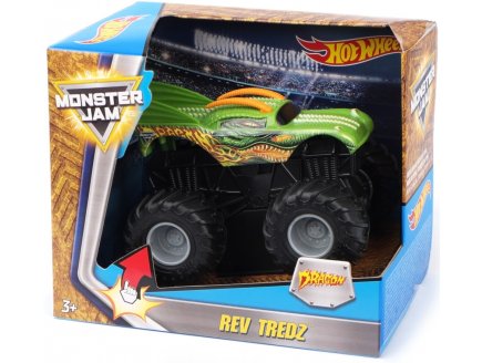 GRAND MONSTER JAM : DRAGON - HOT WHEELS VOITURE VERTE - MATTEL - CCR61