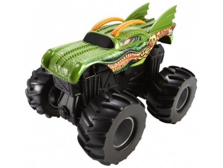 Grand monster jam : dragon - hot wheels voiture verte - Mattel - ccr61