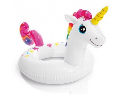 GRANDE BOUEE GONFLABLE TETE D'ANIMAL LICORNE - INTEX - 59221NP - JEU D'EAU, PISCINE