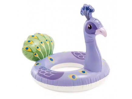 GRANDE BOUEE GONFLABLE TETE D'ANIMAL PAON - INTEX - 59221NP - JEU D'EAU, PISCINE