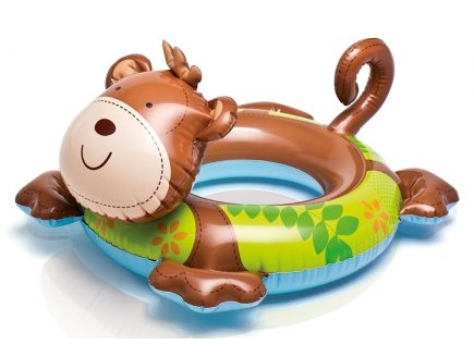 Bouée Tête Animal Intex Pour 3-6 Ans - Licorne, Lama, Dinosaure - Pack 3 Designs