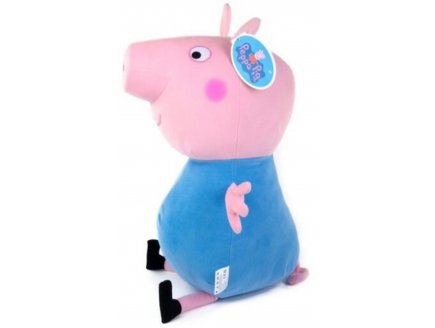 Grande peluche Peppa pig : george 50 cm - peluche licence peppa le cochon