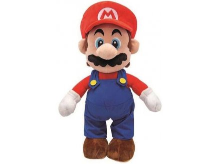 GRANDE PELUCHE SUPER MARIO 50 CM - PLOMBIER MARIO - NINTENDO - PELUCHE LICENCE