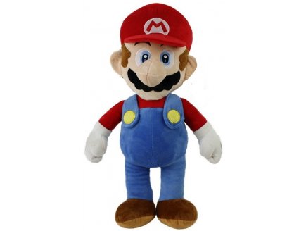 GRANDE PELUCHE SUPER MARIO BROSS 60 CM - MARIO PLOMBIER - PELUCHE LICENCE NINTENDO