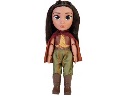 Grande poupee deluxe : raya guerriere 38 cm + chapeau et eppee - raya et le dernier dragon - Disney princesse