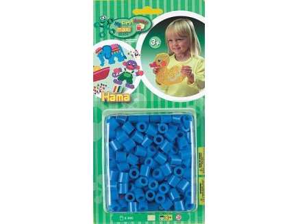 HAMA - 8309 - LOISIRS CREATIFS - PERLES - BLISTER DE 300 PERLES BLEU MAXI