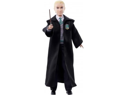 Harry Potter Drago Malefoy en tenue de sorcier Serpentard avec baguette - Poup�e mannequin - Mattel HMF35
