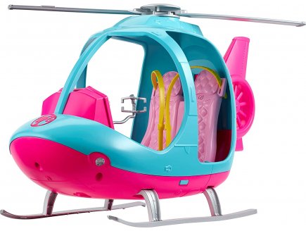 HELICOPTERE ROSE ET BLEU DE BARBIE - MATTEL - FWY29 - AVION