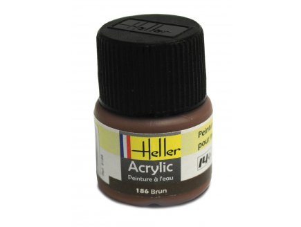 HELLER - BRUN - N186 - PEINTURE POUR MAQUETTE