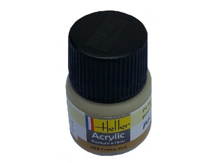 HELLER - CREME MAT - N103 - PEINTURE POUR MAQUETTE