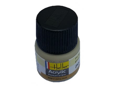 HELLER - CREME MAT - N103 - PEINTURE POUR MAQUETTE