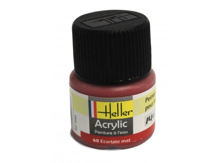 HELLER - ECARLATE MAT - N60 - PEINTURE POUR MAQUETTE