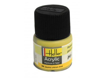 HELLER - JAUNE CITRON MAT - N99 - PEINTURE POUR MAQUETTE