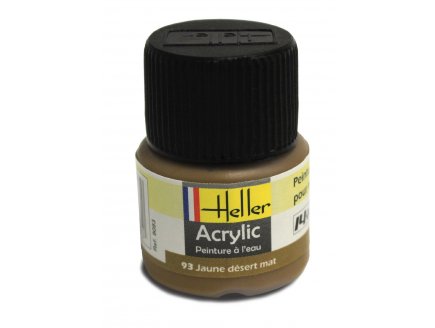 HELLER - JAUNE DESERT MAT - N93 - PEINTURE POUR MAQUETTE